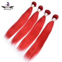 hair salon wholesale sale red hair extensions human hair weave with closure