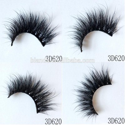 Wholesale 3d mink eyelashes real fur 100% Real Mink Strip 3D Mink Lashes Vendor