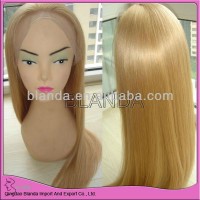 silk base brazilian virgin hair full lace wig blonde mixed color